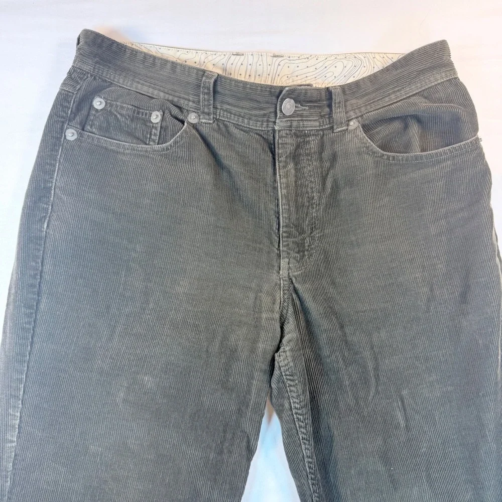The North Face Corduroy Pants Mens 32 Olive Wide Leg‎ Skater Y2K Baggy Workwear